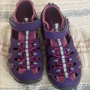 Merrell Kids Vibrant Purple hiking Sandals